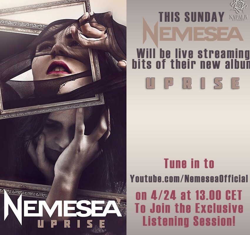 Nemesea streamt luistersessie nieuw album ‘Uprise’ live via Youtube en Periscope