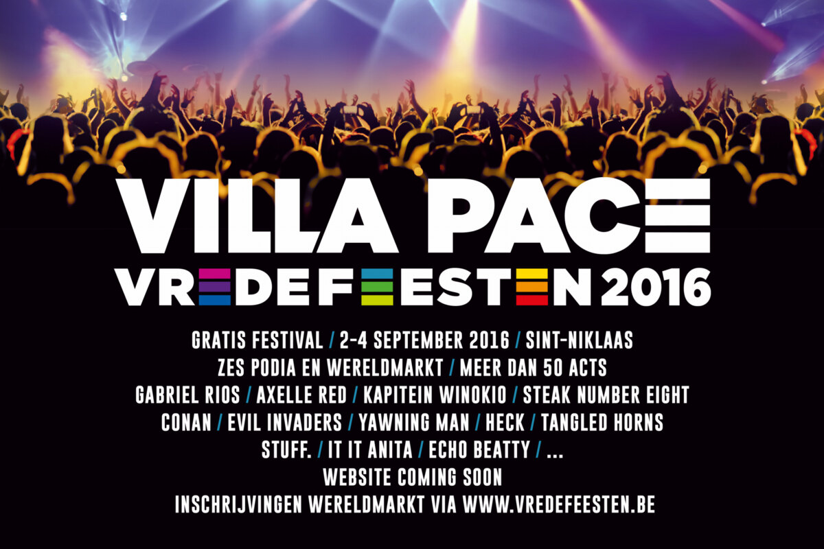 Het gratis stadsfestival Villa Pace breidt verder uit en maakt eerste dozijn namen bekend