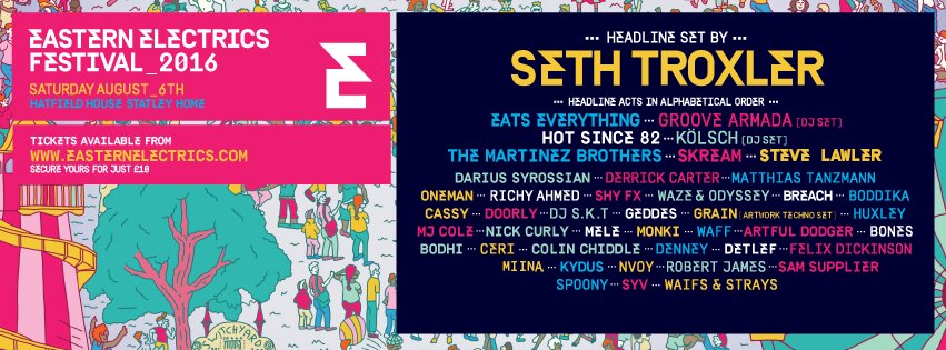 Eastern Electrics Festival added new names