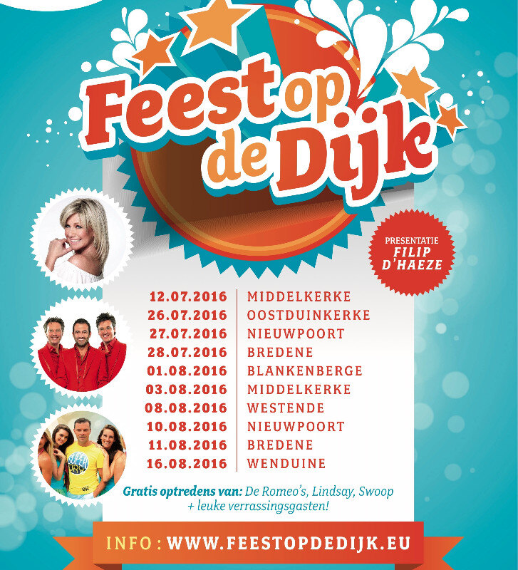 Ga deze zomer gratis naar 'Feest Op De Dijk'!
