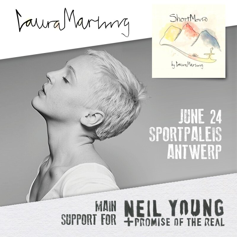 Laura Marling in het voorprogramma van Neil Young op 24 Juni