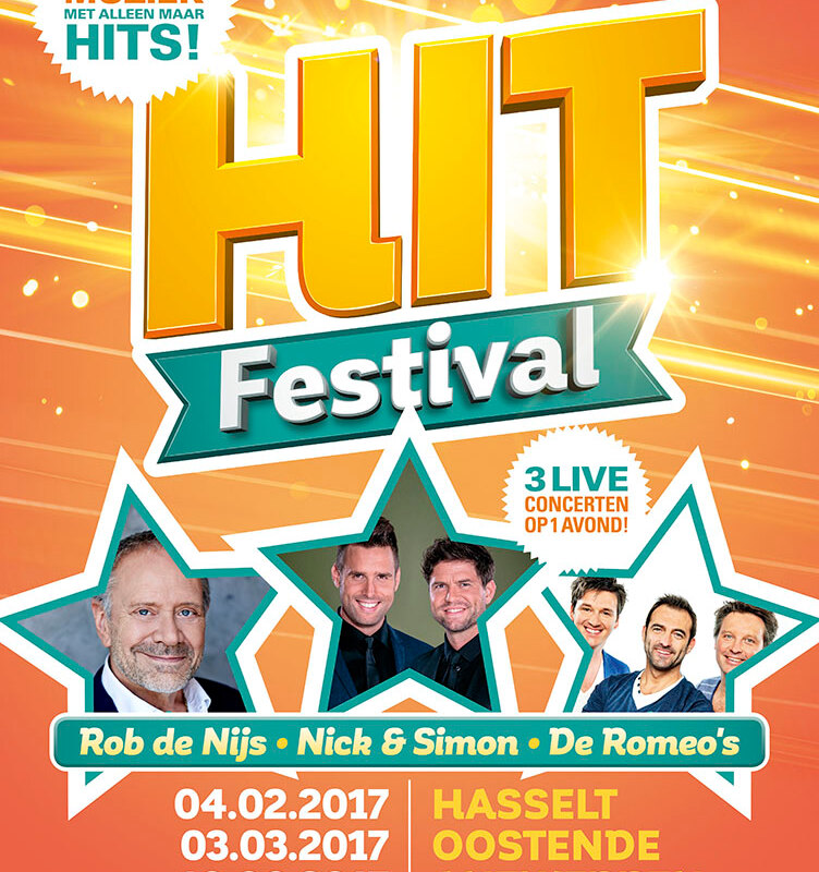Hitfestival brengt Rob de Nijs, De Romeo’s en Nick & Simon samen! 