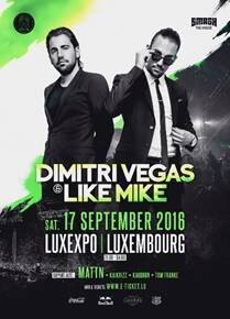 Dimitri Vegas & Like Mike naar Luxemburg 
