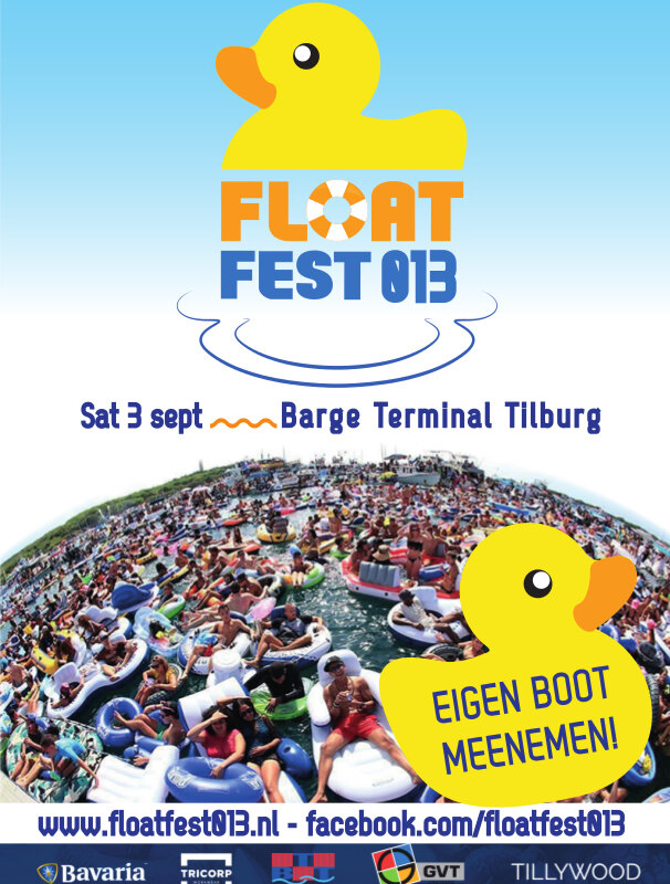 Eerste editie FloatFest013 op zaterdag 3 september
