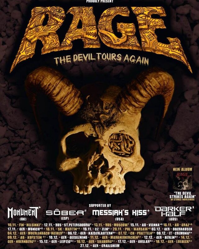 Rage announce support acts and more tour dates!
