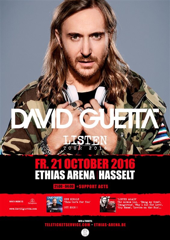 David Guetta brengt zijn wereldtournée voor het eerst naar Vlaanderen