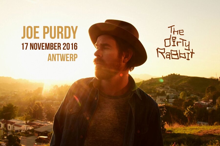 Concert Joe Purdy op 17 november in The Dirty Rabbit Antwerpen