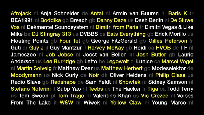 Amsterdam Dance Event announces complete program
