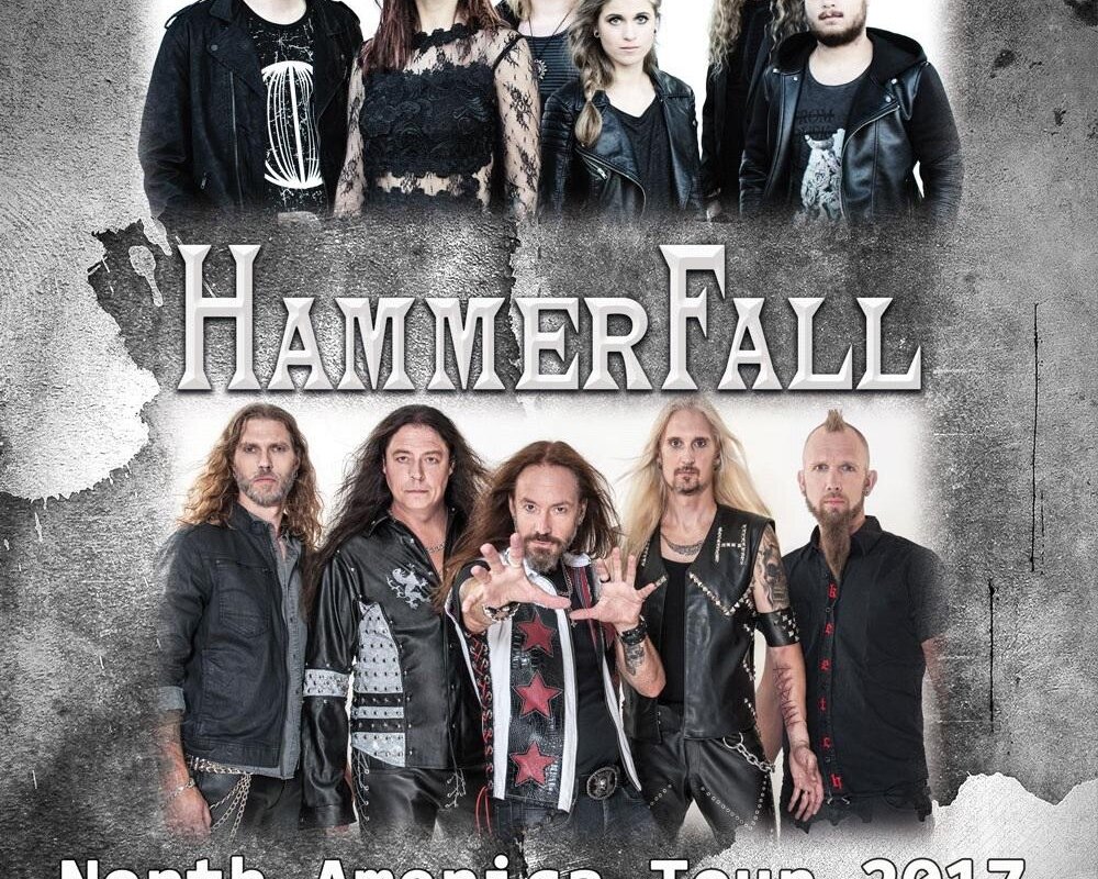 Hammerfall and Delain announce 2017 Co-Headlining North American Tour!