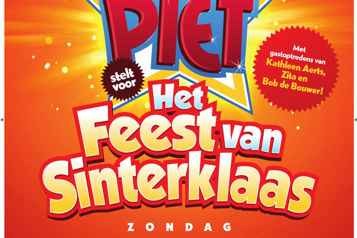 Superpiet nodigt Bob de Bouwer, Kathleen Aerts en The Voice Kids-revelatie Zita uit op het Feest Van Sinterklaas  