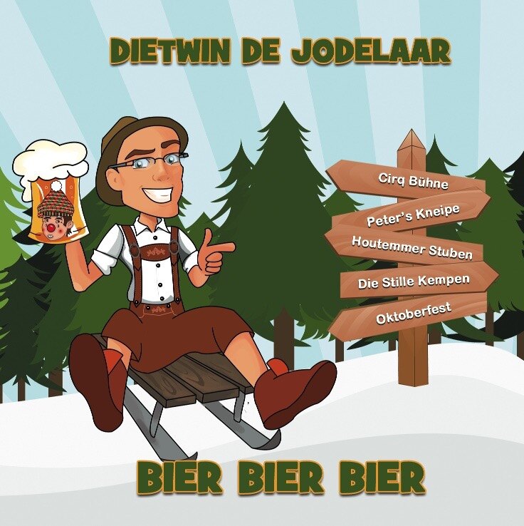 Studenten dragen Dietwin de jodelaar op handen; ‘Bier, Bier, Bier’ !