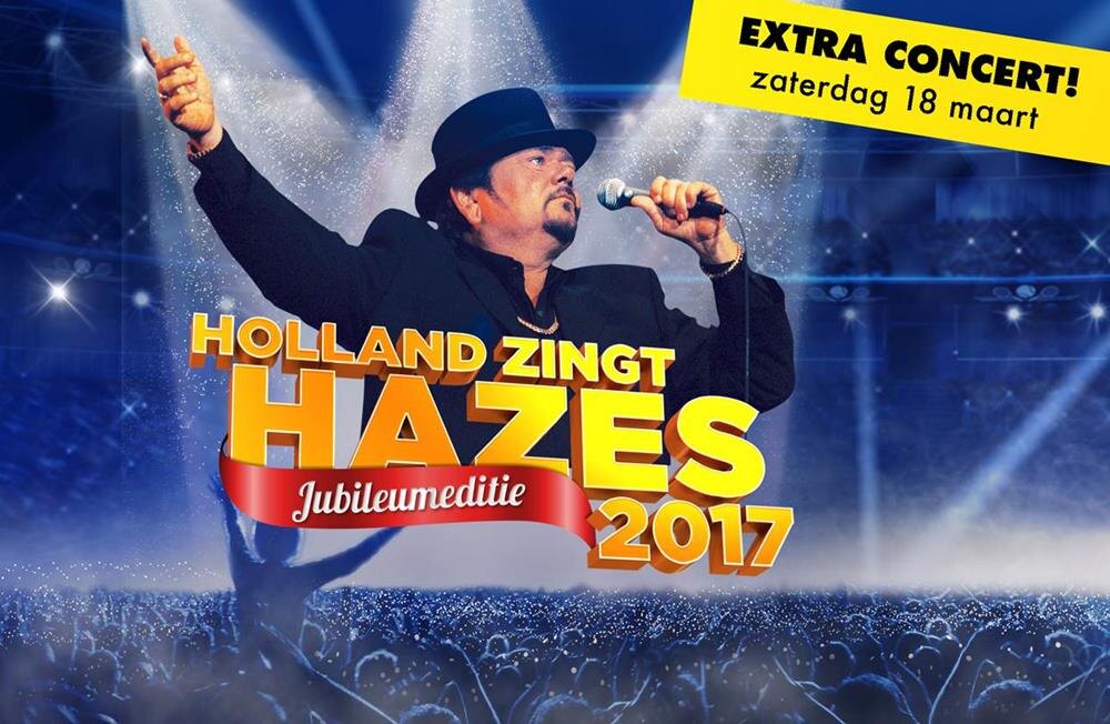 Wegens groot succes extra concert van jubileumeditie Holland Zingt Hazes