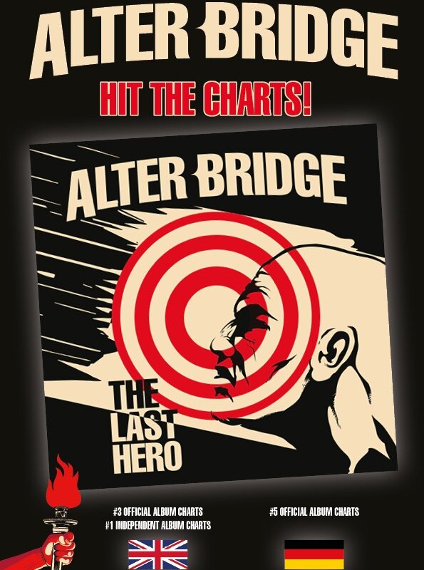 Alter Bridge Hit The Charts In The UK & Germany With  The Last Hero! 