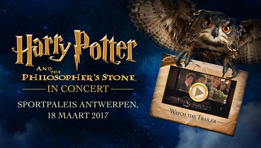 Harry Potter and The Philosopher's Stone in concert op 18 Maart in het Sportpaleis