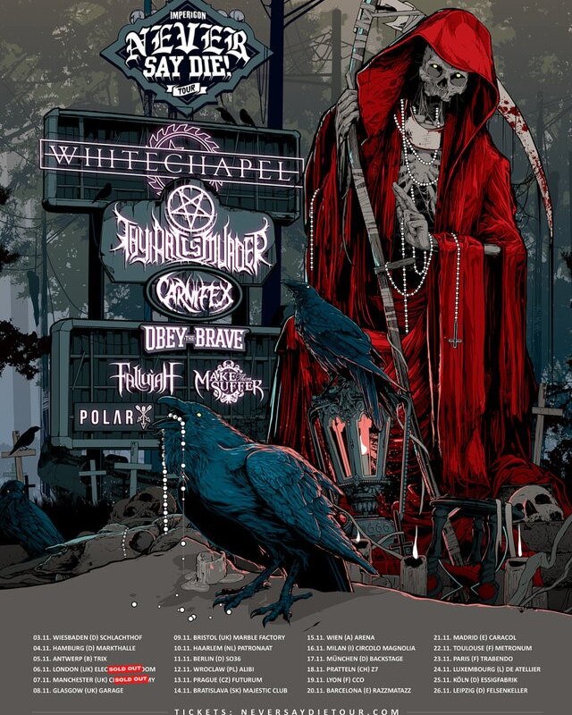 "Impericon Never Say Die! Tour 2016" kicks off today!