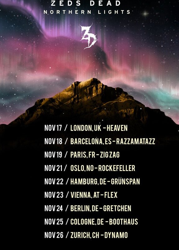 Zeds Dead Announce Nine-Date 'Northern Lights' European Tour 