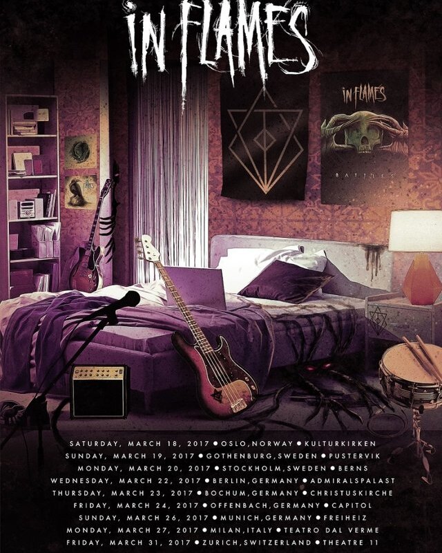 In Flames announce European tour & release "Battles"