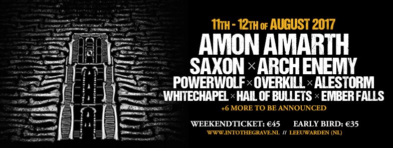 Amon Amarth en Saxon headliners Into the Grave 2017