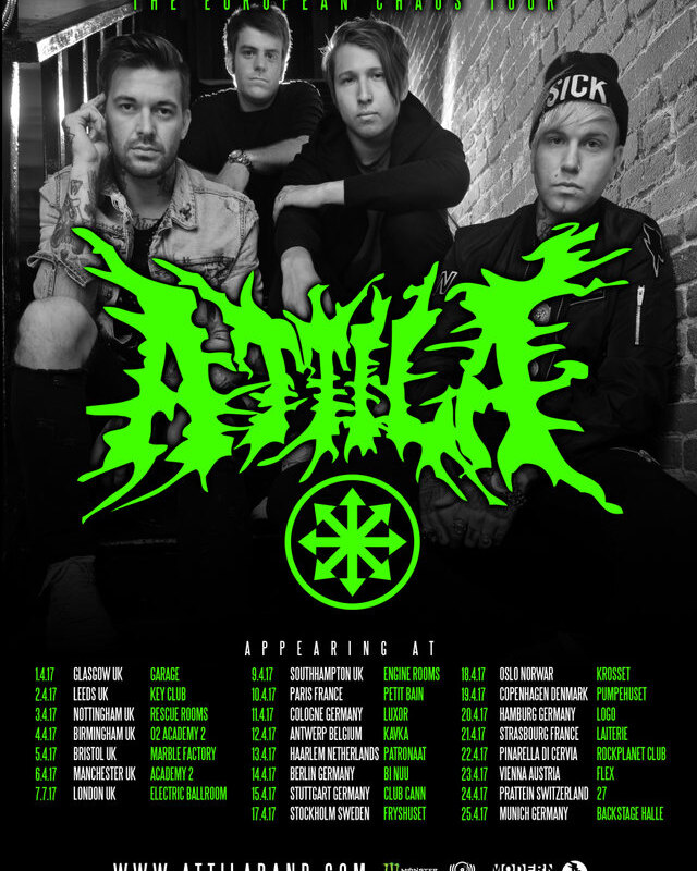 Attila announce European »Chaos« tour