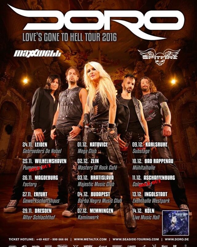 Doro kicks off "Love's Gone To Hell" European tour next week!