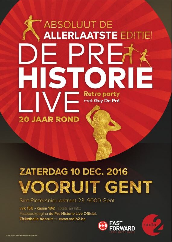 De allerlaatste Pré Historie Live op 10 december in de Vooruit