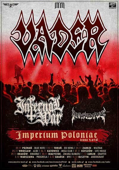 Infernal War announce Polish tour with Vader