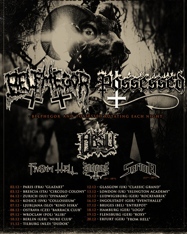 Belphegor kick off European tour this week; announce new dates for 2017!
