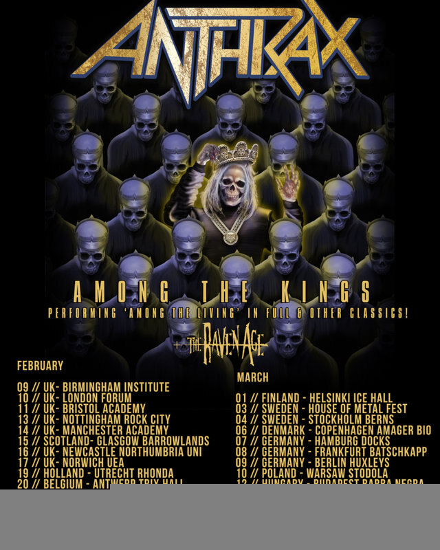 Anthrax - Charlie Benante invites fans to their EU 2017 tour!