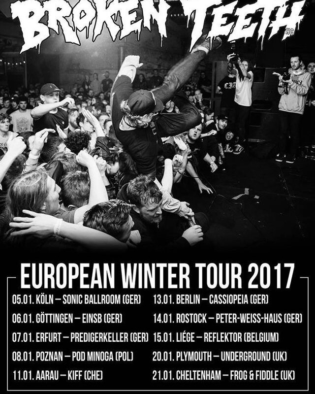 Broken Teeth HC announce European January tour