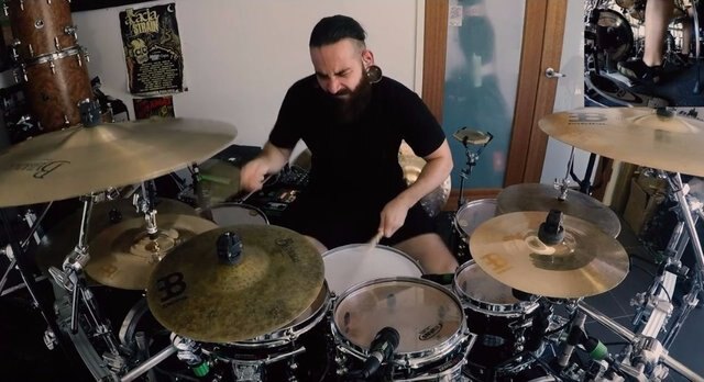 Aversions Crown release drum play-through of 'The Soulless Acolyte'