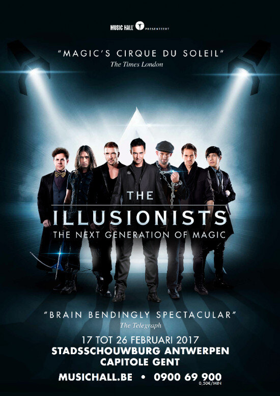 Vlaanderen loopt storm voor 'The Illusionists'!