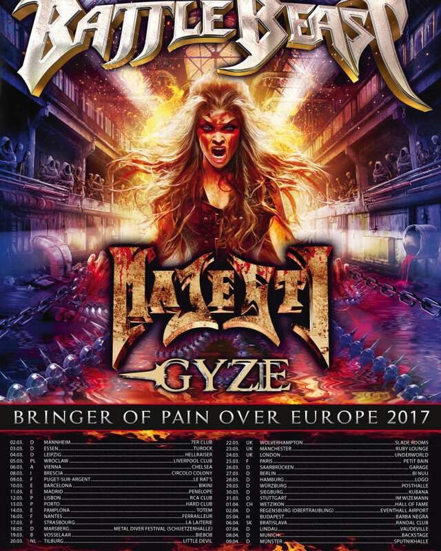 Battle Beast - second single 'Familiar Hell' + tour opening act!