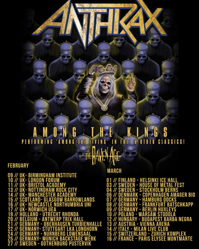 Anthrax - Scott Ian inviting fans to their special headliner shows in Europe!