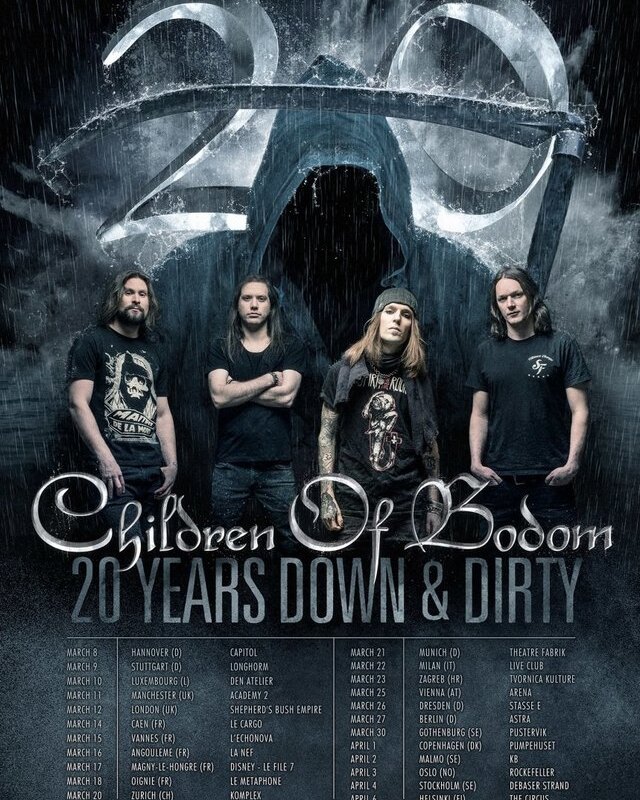 Children of Bodom - trailer for "20 Years Down And Dirty" tour launched!