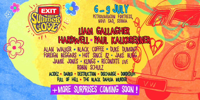 Liam Gallagher, Jake Bugg and Hardwell among first acts for EXIT Festival