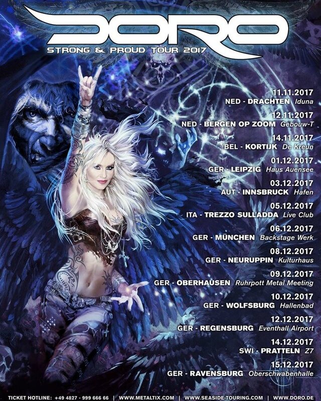 Doro announces 'Strong & Proud' tour dates for 2017!