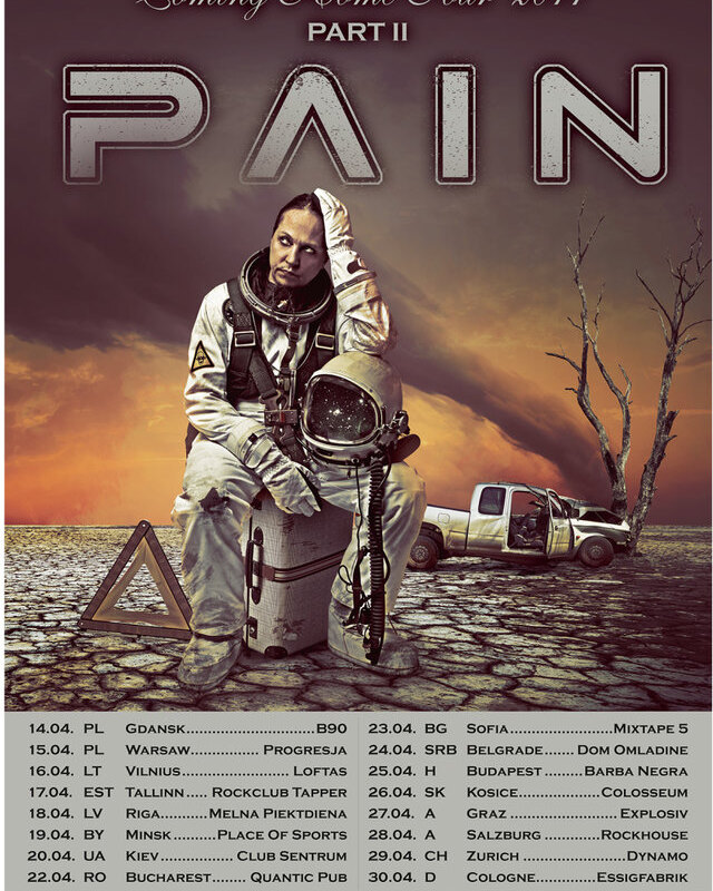 Pain - "Coming Home Tour Part II" announced