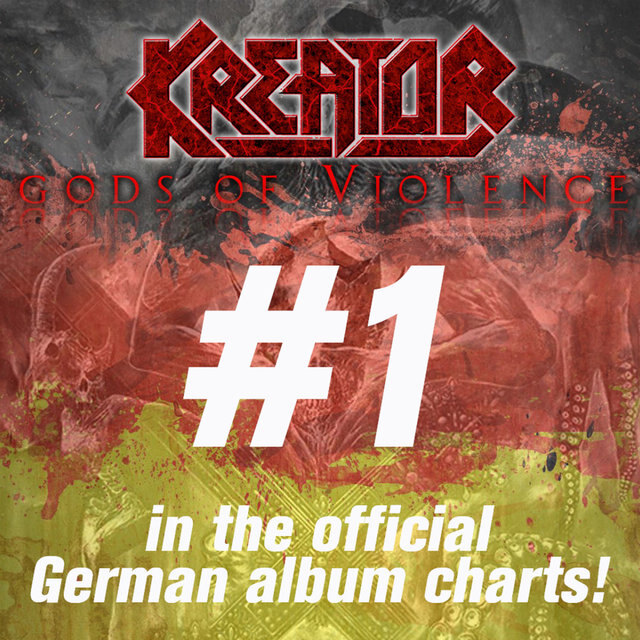 Kreator »Gods Of Violence« enters German album charts on #1!