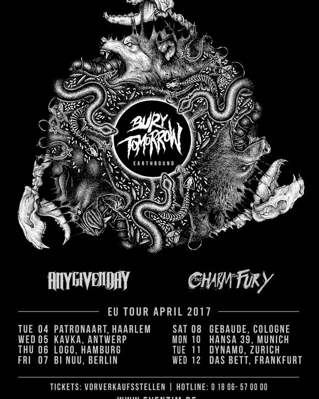 The Charm The Fury - will support Bury tomorrow on tour