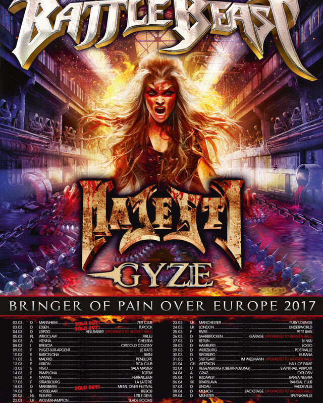 Battle Beast shows moved to bigger venues