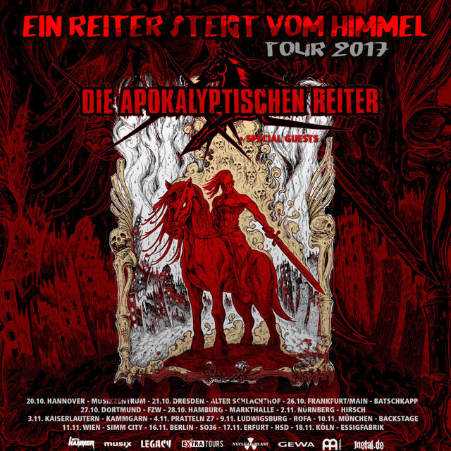 Die Apokalyptischen Reiter reveal album title and tour dates for autumn 2017!