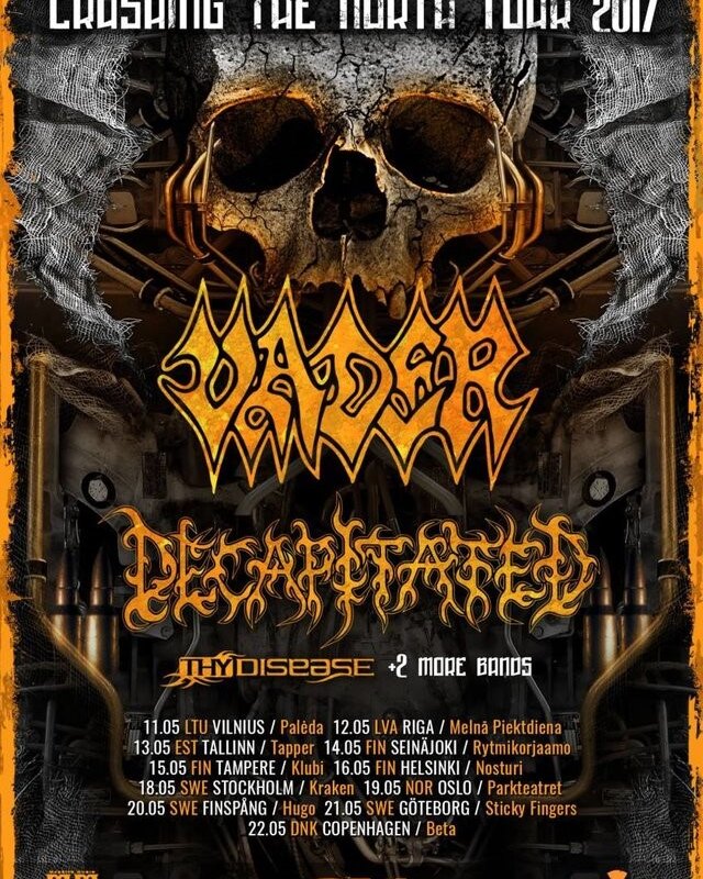 Vader announce "Crushing The North Tour 2017"!