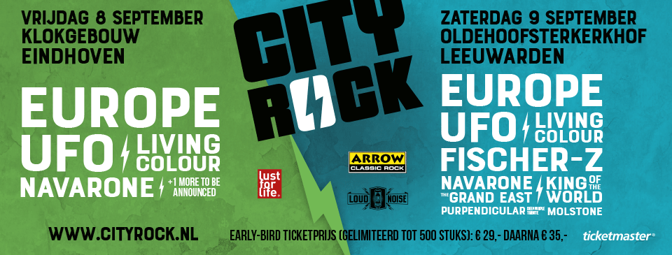 Nieuwe namen voor CityRock: Living Colour, UFO en Molstone