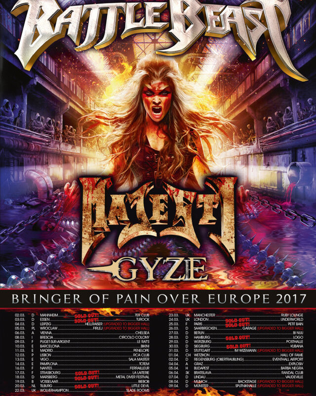 Battle Beast last week of the tour is running!