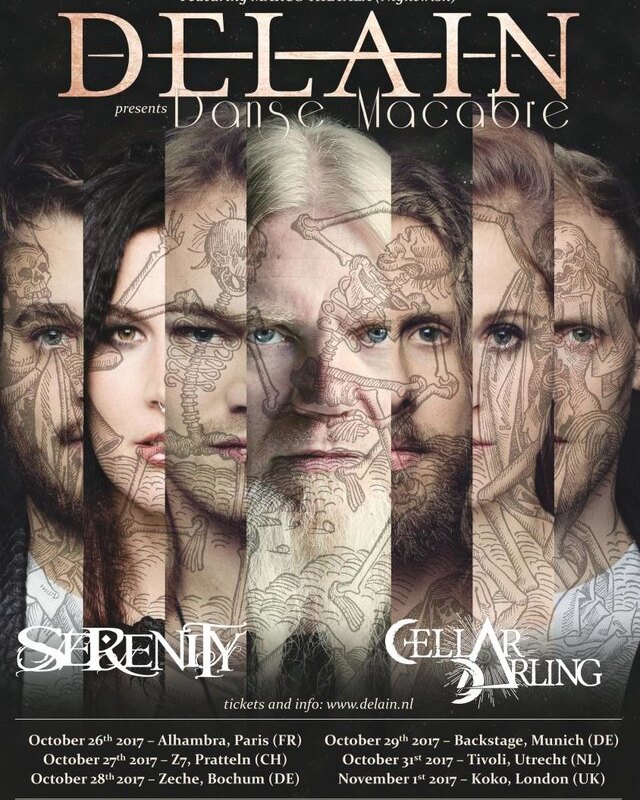 Cellar Darling announce tour with Delain!