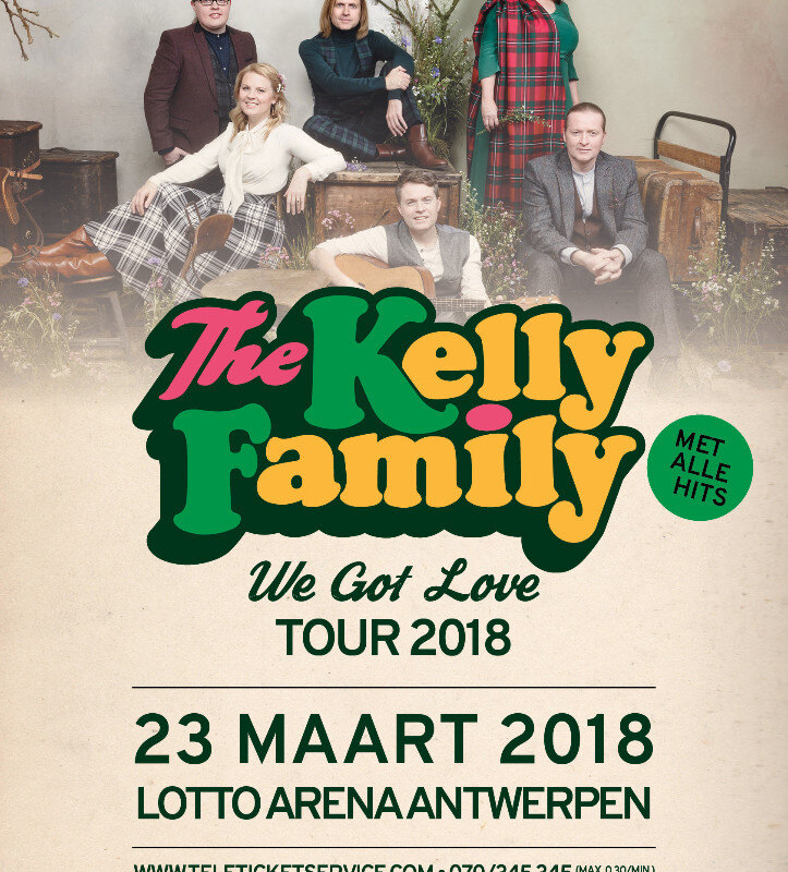 Nieuwe Europese tournee brengt The Kelly Family naar Antwerpse Lotto Arena