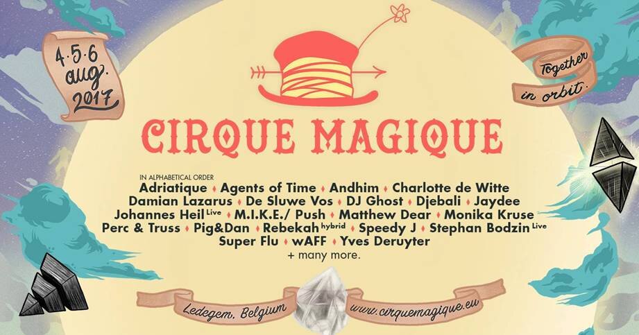 Cirque Magique Festival lost de volledige line-up !