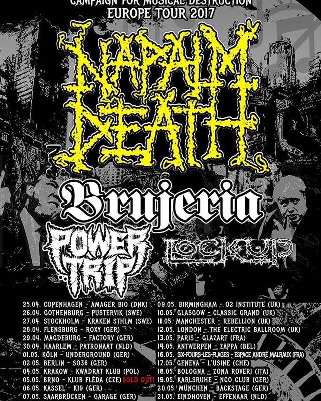 Brujeria kick off European tour with Napalm Death