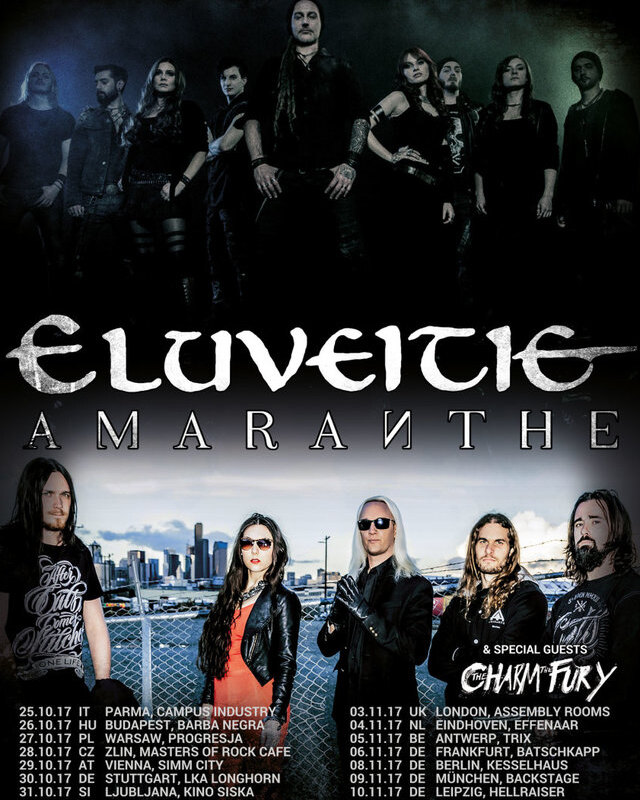 The Charm The Fury announce to support Eluveitie on tour