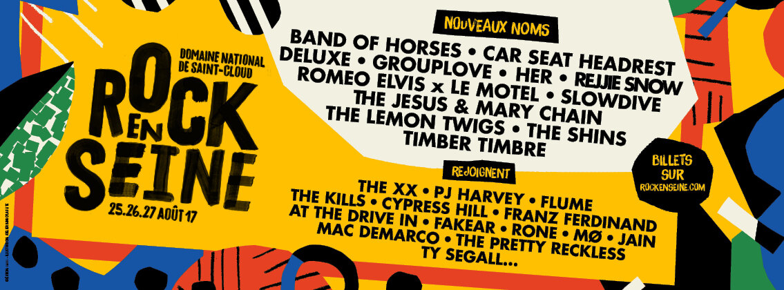 Rock en Seine presenteert Band Of Horses, Grouplove, The Shins en meer